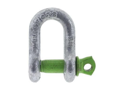 Hulk 4X4 - PKT 2 D SHACKLE 6mm RATED TO 500kg GALVANISED DROP FORGED