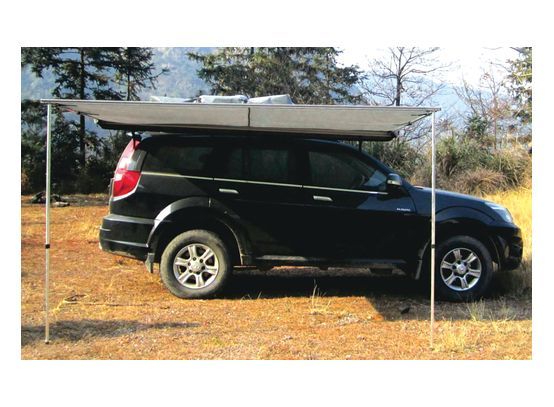 Hulk 4X4 - PULL OUT AWNING 2m x 2.5m GREY WITH STORAGE BAG & FITTING KIT