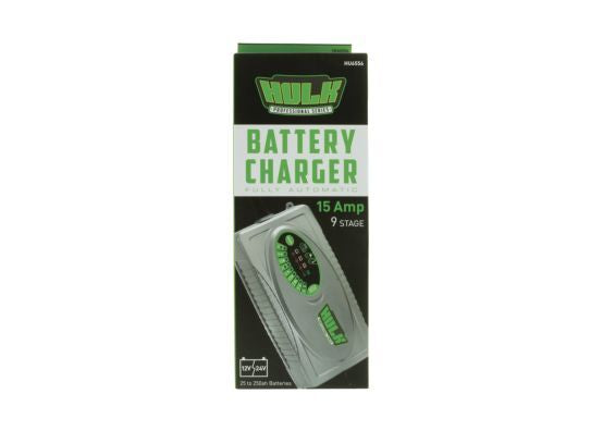 Hulk 4X4 - BATTERY CHARGER 12/24V 9 STAGE 15amp FULLY AUTOMATIC, BOOST