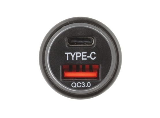 Hulk 4X4 - DUAL USB IN CAR SOCKET CHARGER PORT 1: TYPE C PORT 2: QC3.0