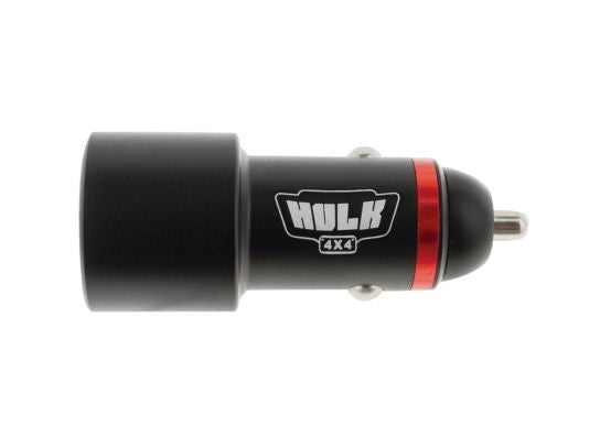 Hulk 4X4 - DUAL USB IN CAR SOCKET CHARGER PORT 1: TYPE C PORT 2: QC3.0
