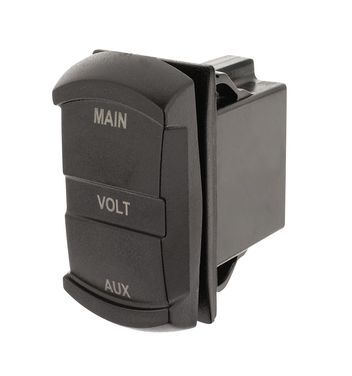 Hulk 4X4 - SWITCH SIZE DUAL VOLTMETER 10-60v BLUE LED