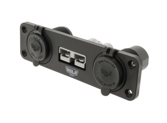 Hulk 4X4 - TRIPLE FLUSH MOUNT HOUSING 50amp ANDERSON STYLE PLUG