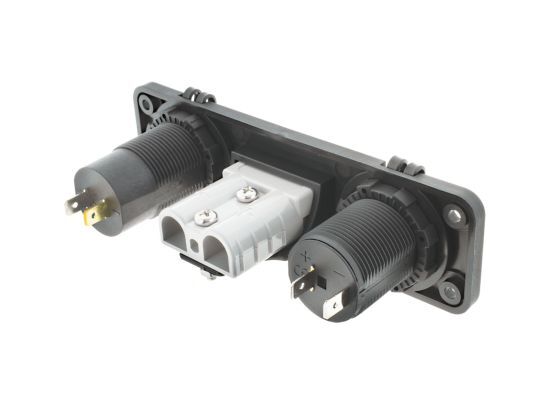 Hulk 4X4 - TRIPLE FLUSH MOUNT HOUSING 50amp ANDERSON STYLE PLUG