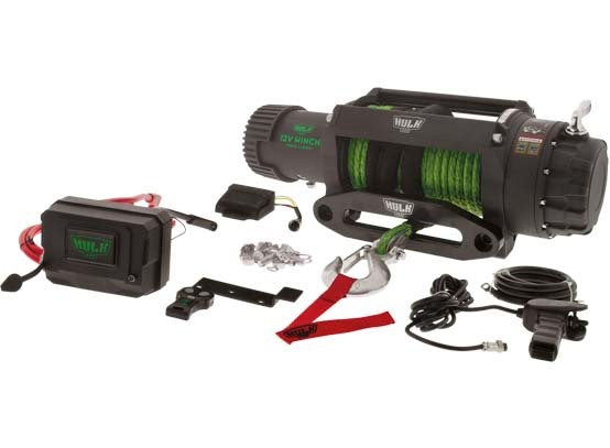 Hulk 4X4 - ELEC WINCH 12v PROFESSIONAL SERIES 9500lbs DYNEEMA ROPE