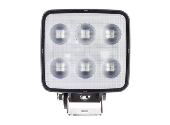 Hulk 4X4 - LED SQUARE WORKLAMP FLOOD BEAM 60 Deg 9-36V 35W 24 LEDs BLACK