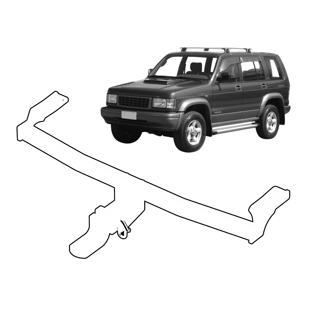 BTA Holden Jackaroo (04/1992 – 12/1997) Heavy Duty Towbar 2500/150kg Capacity