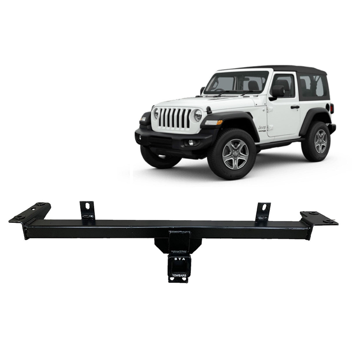 BTA Jeep Wrangler (03/2007 – 04/2019) Heavy Duty Towbar 2300/170kg Capacity