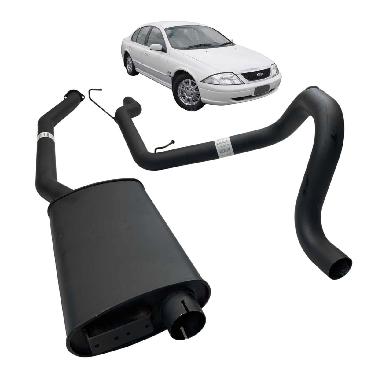 REDBACK - Ford Falcon EA, EB, ED, EF, EL, AU (1988 - 2002) Sedan 2.5" Cat Back Sports Exhaust
