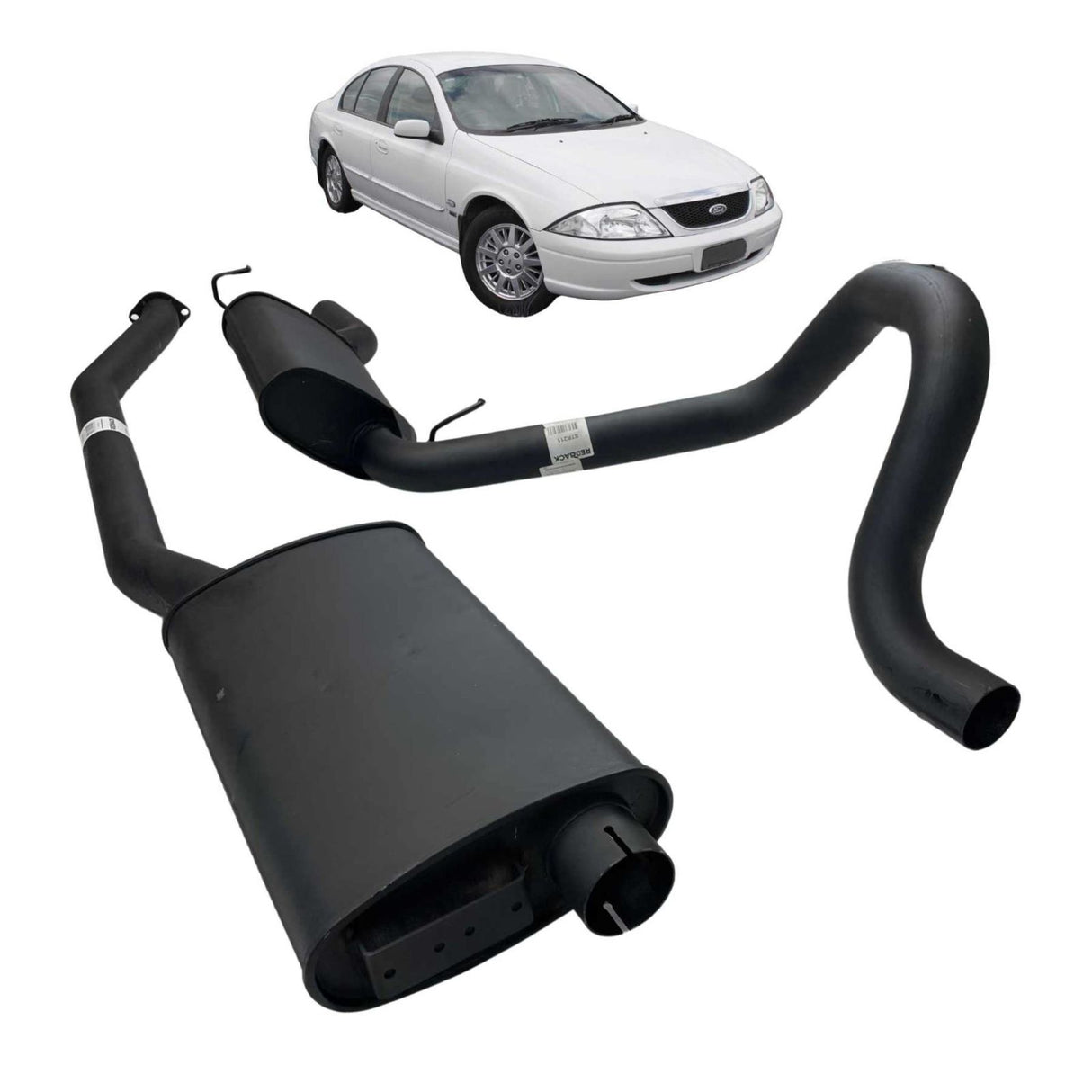 REDBACK - Ford Falcon EA/EB/ED/EF/EL/AU (1991 - 2002) 6 Cyl 4L XR6 Sedan 2.5" Cat Back Sports Exhaust