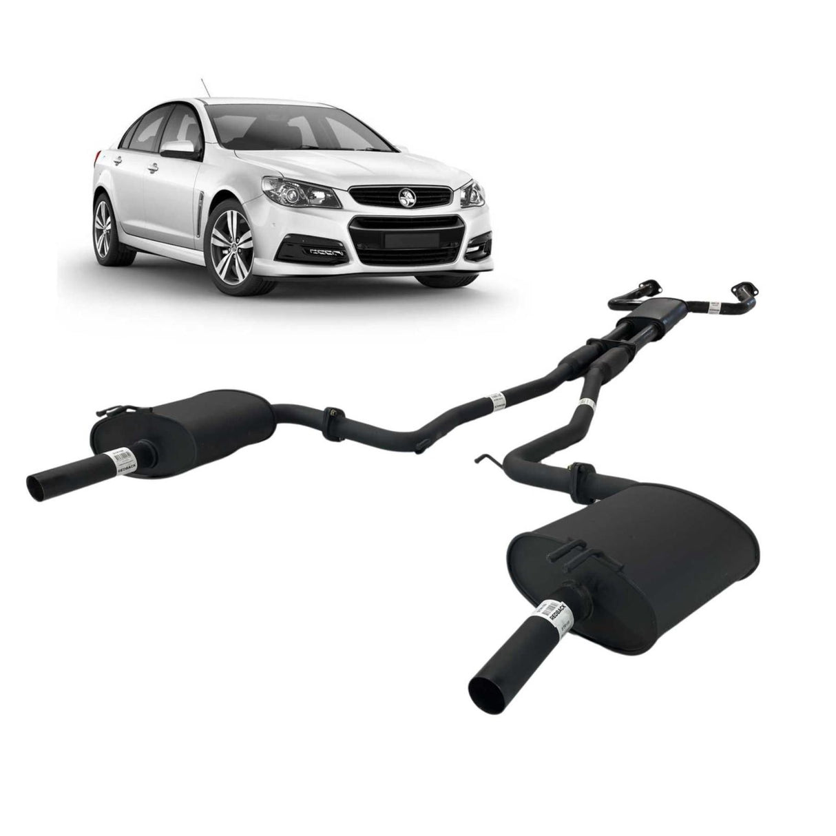 Redback Performance - Holden VE VF SV6 Sedan 2.25" Mild Steel Catback Exhaust System