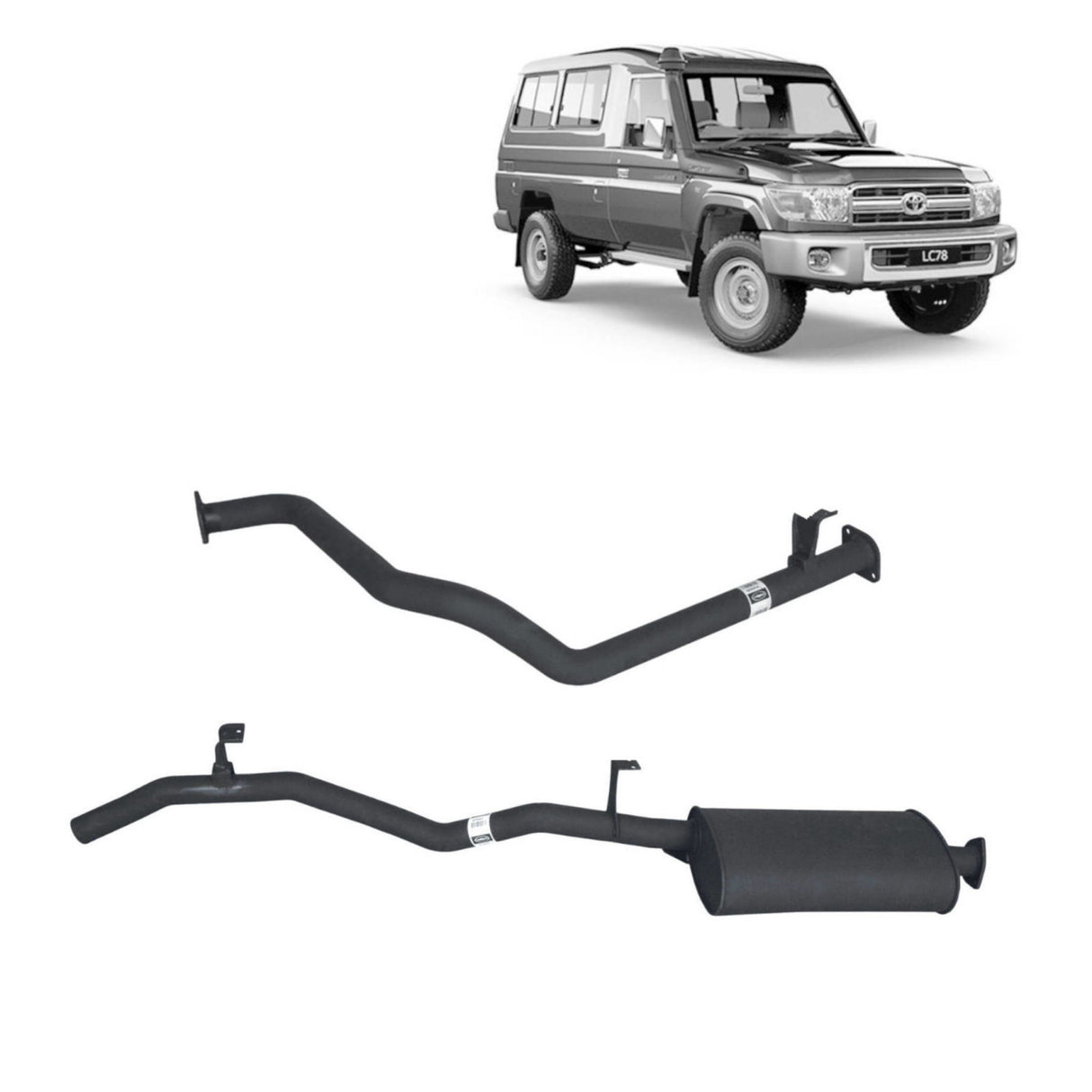 REDBACK - Toyota Landcruiser 75/78 Series 4.2L 1HZ Performance Exhaust System