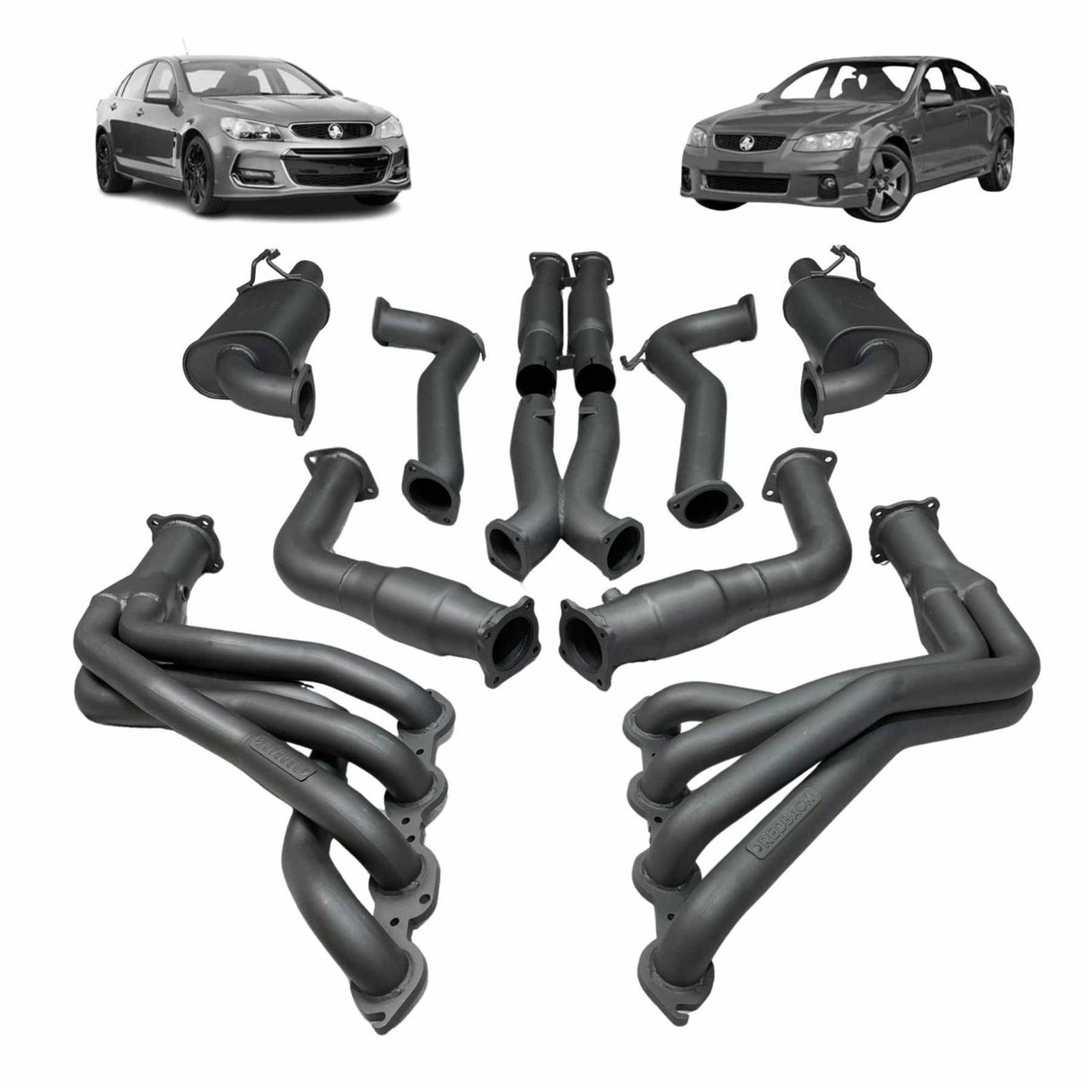 REDBACK - Holden Commodore VE, VF Sedan / Wagon (2006 - 2017) Dual 3" Engine Back Exhaust with Hotdogs