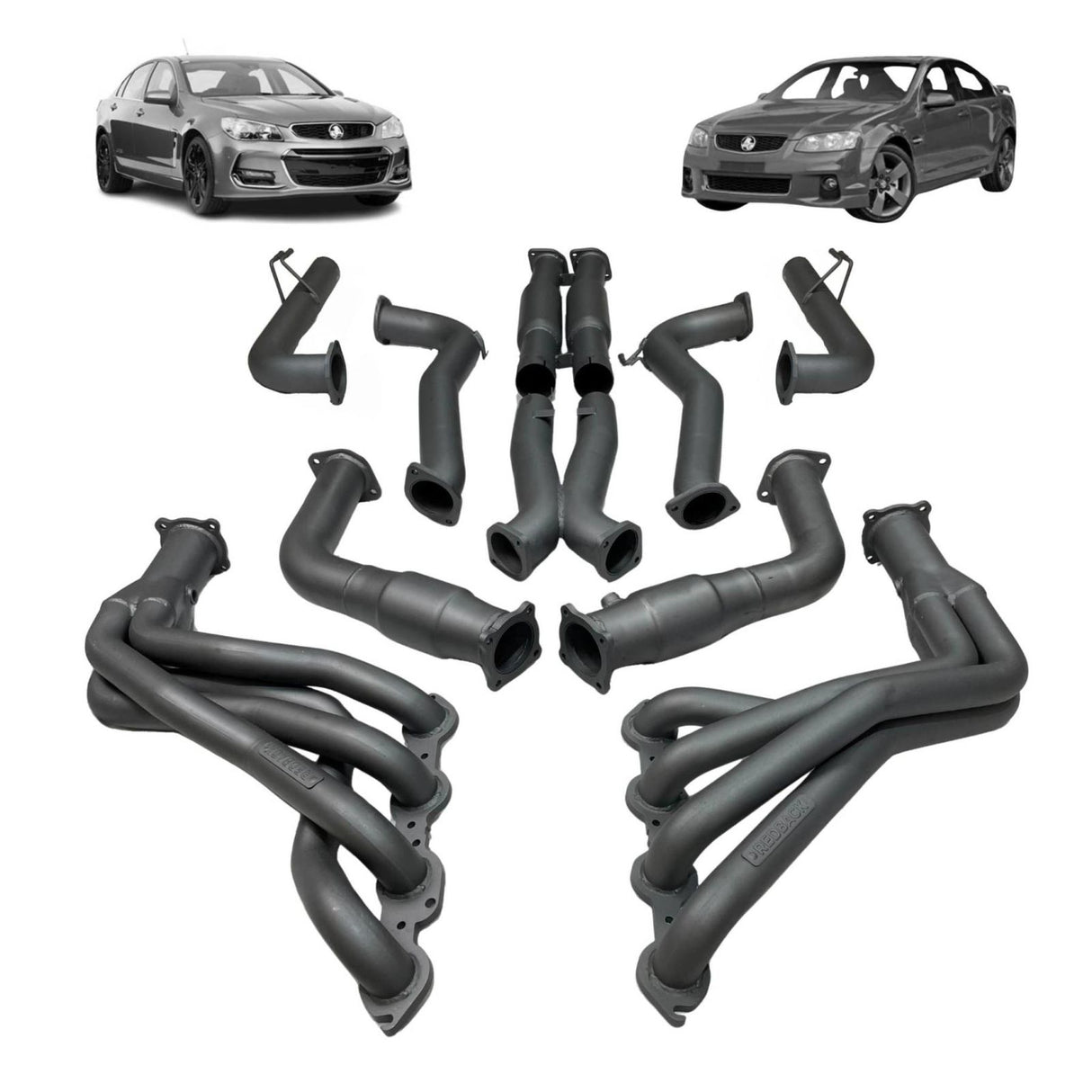 REDBACK - Holden Commodore VE, VF Sedan / Wagon (2006 - 2017) Dual 3" Engine Back Exhaust with Muffler Delete