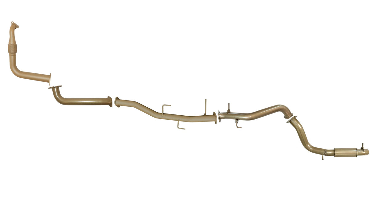 Pacemaker King Brown | Single 3" Turbo Back with Resonator | Mitsubishi Pajero NS 3.2L Manual 2006-2009 | KB9010-XXXR