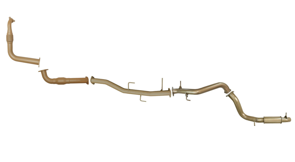 Pacemaker King Brown | 3" Turbo Back Exhaust with Cat & Resonator | Mitsubishi Pajero NT 3.2L 2008-2011 | KB9015-XCXR