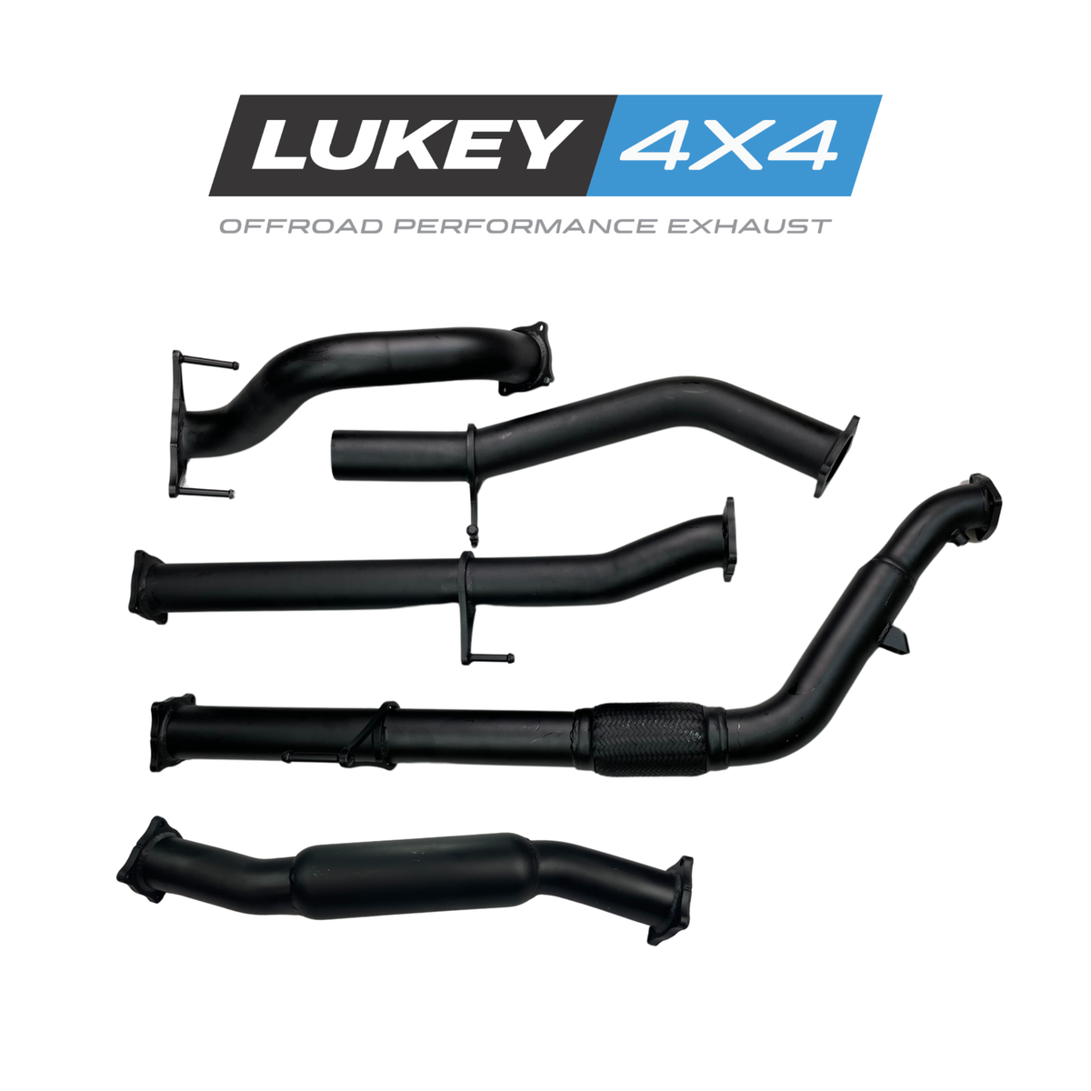 Lukey 4x4 Exhaust System with Hotdog for Toyota Hilux 2005-2015 - LKY-TH-N70-HD