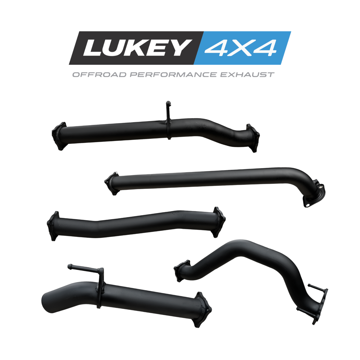 Lukey 4x4 3" Exhaust System Pipe Only for Toyota Hilux GUN123R / GUN126R / GUN136R 2015-on - LKY-TH-N80-PO