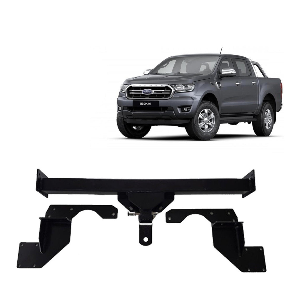 BTA Ford Ranger (09/2011 – 05/2022) Hi Rider 2WD and 4WD Ute with Bumper Heavy Duty Towbar 3500/350kg Capacity