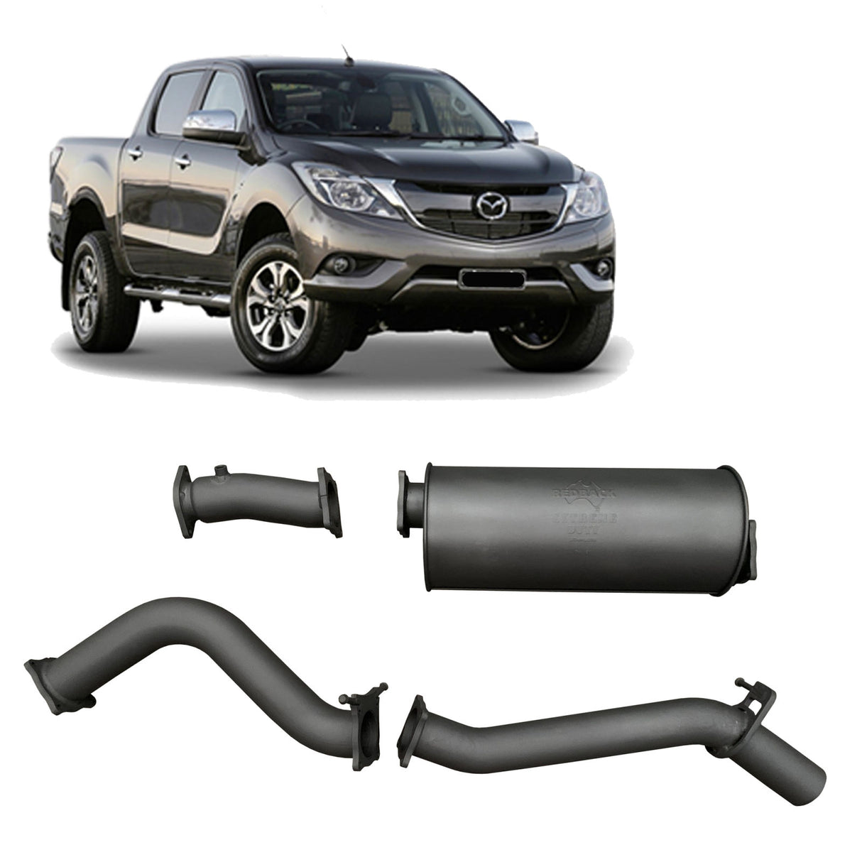 Redback Extreme Duty - Mazda BT-50 UR (2016 - 2020) Performance Exhaust System