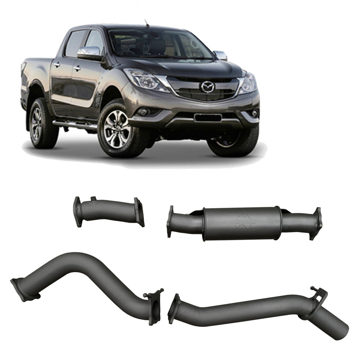 Redback Extreme Duty - Mazda BT-50 UR (2016 - 2020) Performance Exhaust System