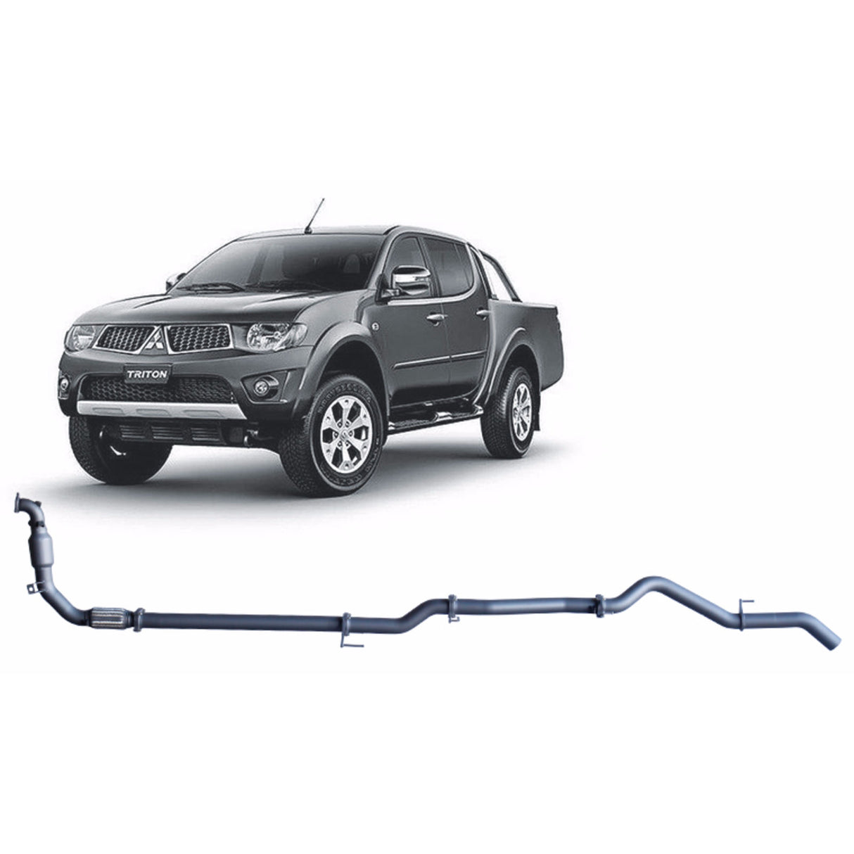 Redback Extreme Duty - Mitsubishi Triton MN (2009 - 2015) Performance Exhaust System