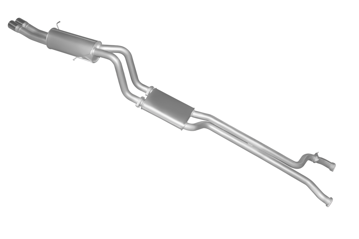 Manta | Twin 2.5" Full System with Extractors Muffler/Muffler | Ford Falcon AU 5.0L V8 Ute (including XR8) 1998–2002