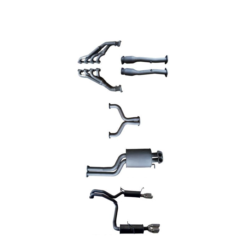 Manta | Twin 2.5" L & R Full System with Extractors & Muffler/Muffler | Ford Falcon BA BF 4V V8 Sedan & FPV GT 2002–2008