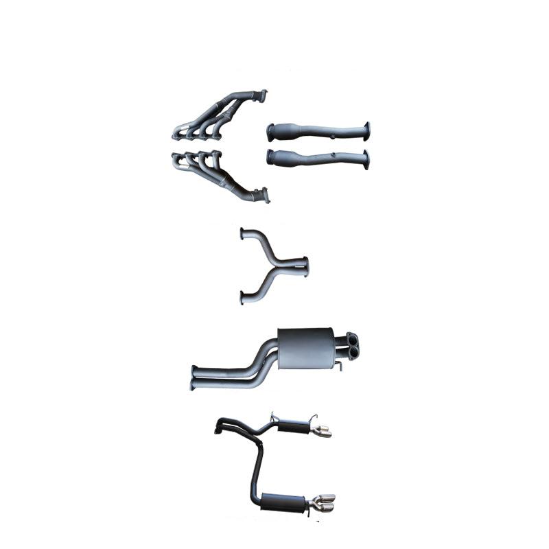 Manta | Twin 2.5″ Full Exhaust System with Extractors Muffler | FPV GT GT-P Force 8 5.4L V8 Sedan 2005–2008