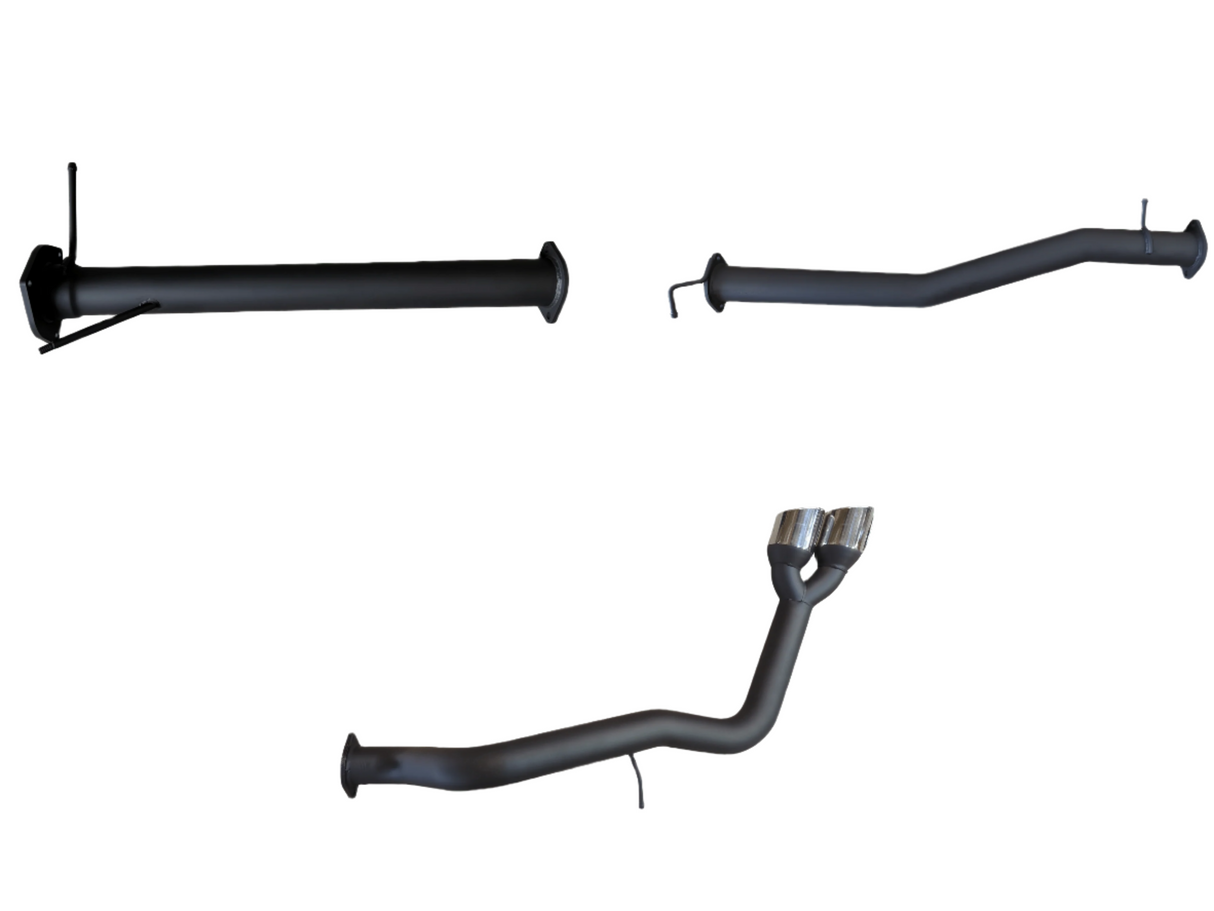 Manta | 3″ DPF Back Exhaust without Mufflers Twin Tip Side Exit | Ford Ranger Next Gen T6.2 V6 3.0L Ute 2022–2024