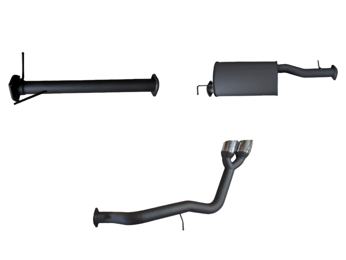 Manta - Ford Ranger Next Gen T6.2 V6 - DPF Back - 3" Single Exhaust with Twin Tip Side Exit - with Centre Muffler