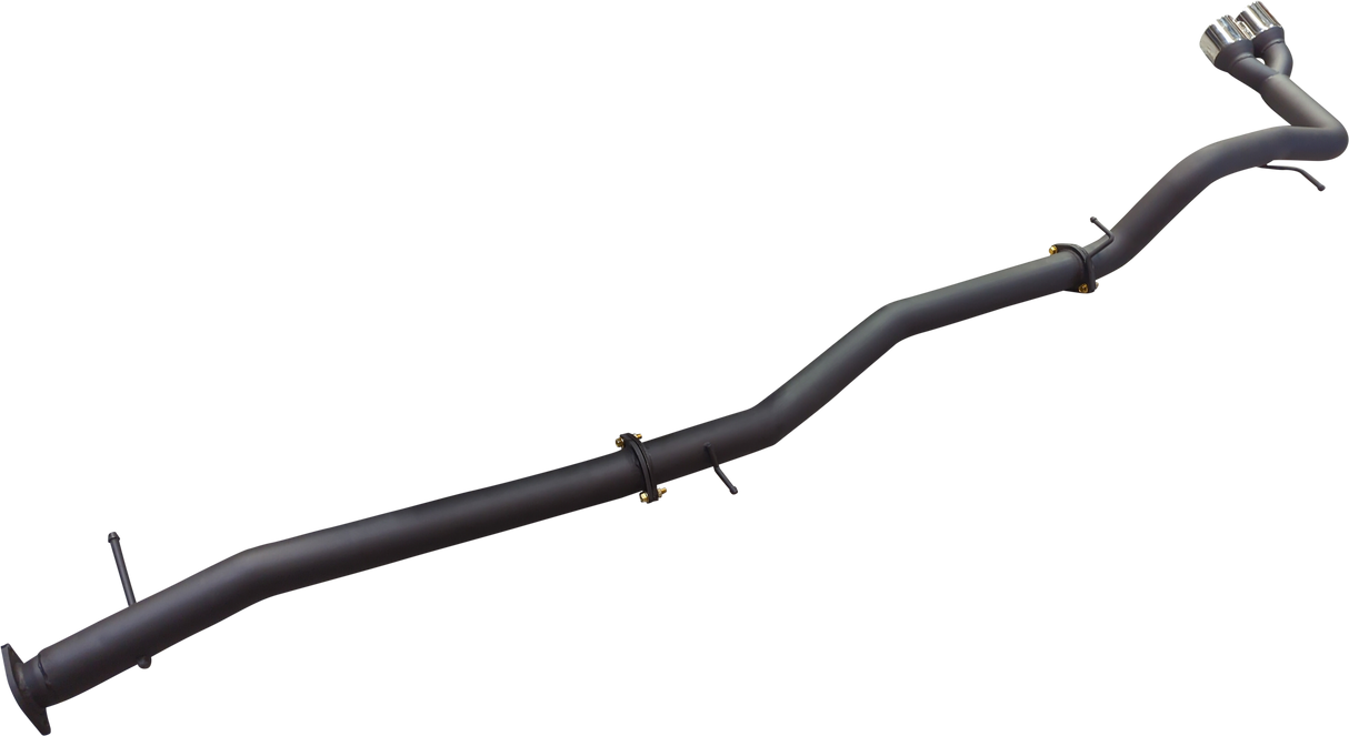 Manta - Ford Ranger Ute Next Gen T6.2 4cyl 2.0 Bi-Turbo (2022-2024) - DPF Back - 3" Single Exhaust with Twin Tip Side Exit - without Centre Muffler