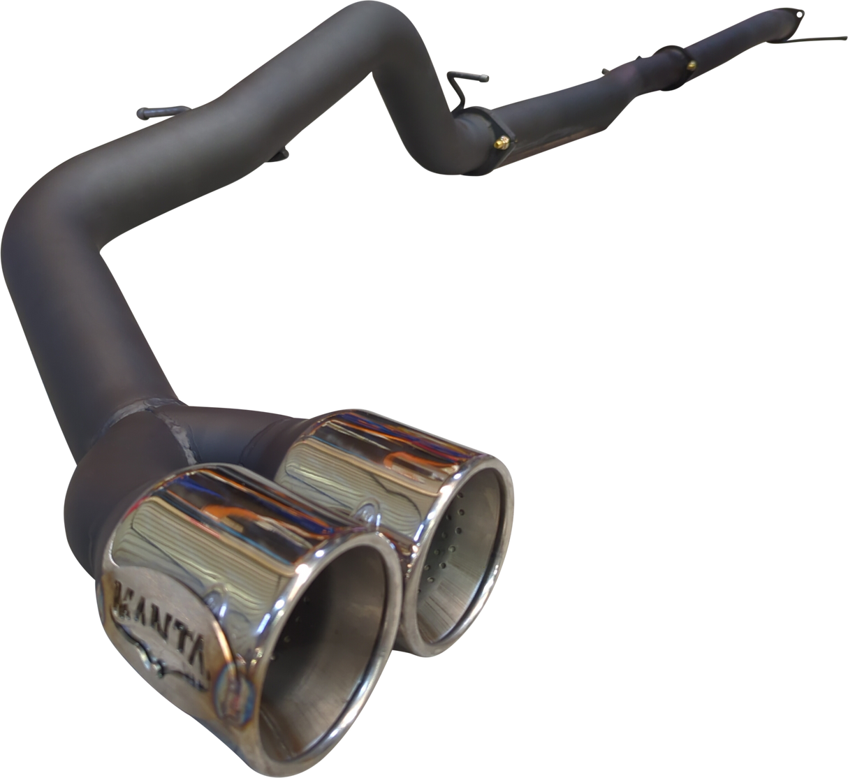 Manta - Ford Ranger Ute Next Gen T6.2 4cyl 2.0 Bi-Turbo (2022-2024) - DPF Back - 3" Single Exhaust with Twin Tip Side Exit - without Centre Muffler