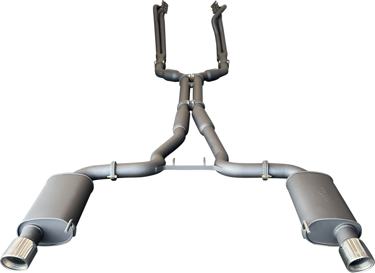 Manta | Twin 3″ Full Exhaust System with 1 7/8″ Headers Twin Tips | Ford Mustang FM S550 5.0L V8 Coupe 2015–2017