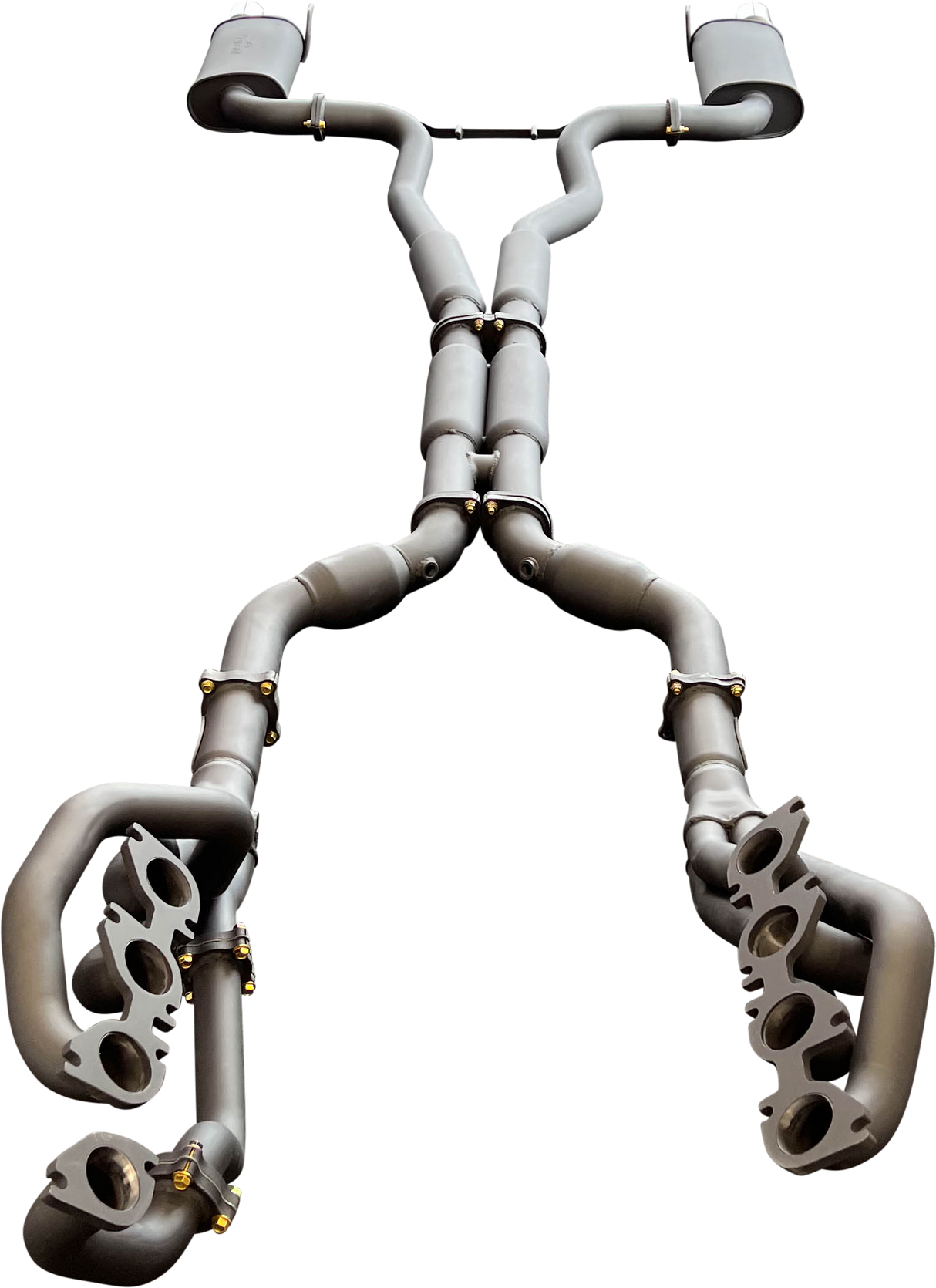 Manta | Twin 3″ Full Exhaust System with 1 7/8″ Headers Hotdog Muffler Twin Tips | Ford Mustang FM S550 5.0L V8 Coupe 2015–2017