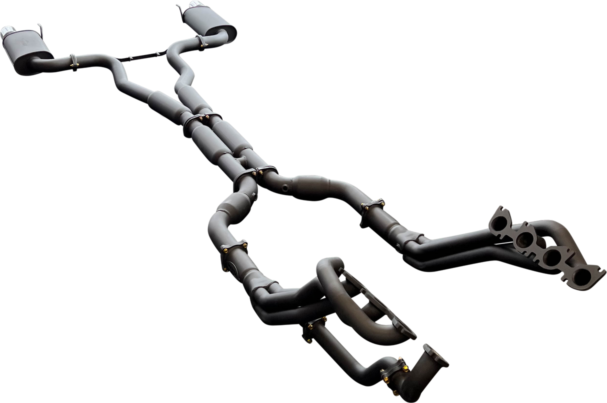 Manta | Twin 3″ Full Exhaust System with 1 7/8″ Headers Hotdog Muffler Twin Tips | Ford Mustang FM S550 5.0L V8 Coupe 2015–2017