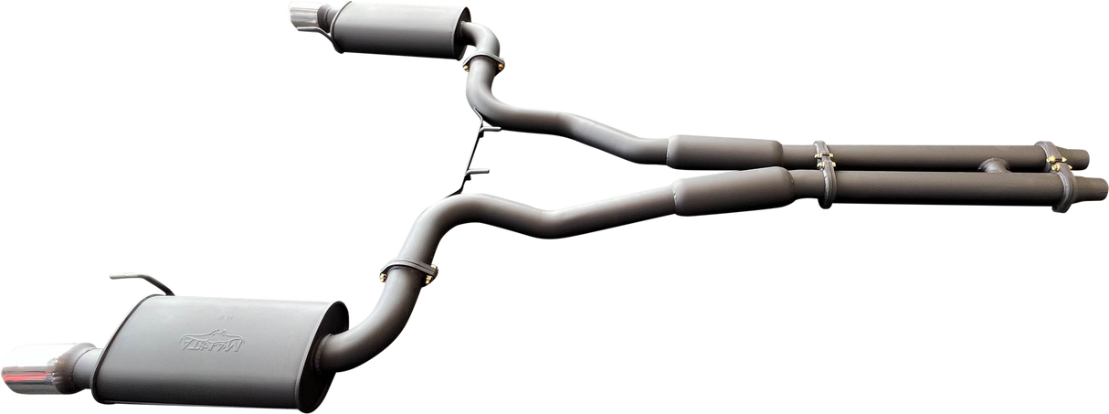 Manta - Ford Mustang V8 FM (2015-17) - Cat Back - 3" Dual Exhaust - without Centre Mufflers / with Rear Mufflers + Twin Tips