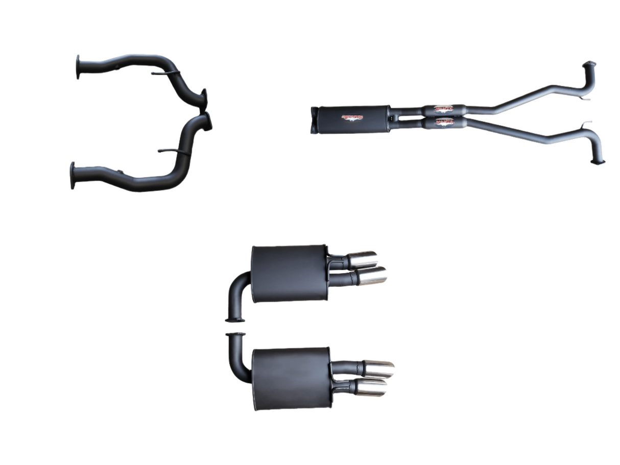 Manta | Twin 2.5″ Cat Back Exhaust with Front & Rear Mufflers | Holden Commodore VE VF V8 Sedan & Wagon, HSV Clubsport GTS Tourer 2006–2017