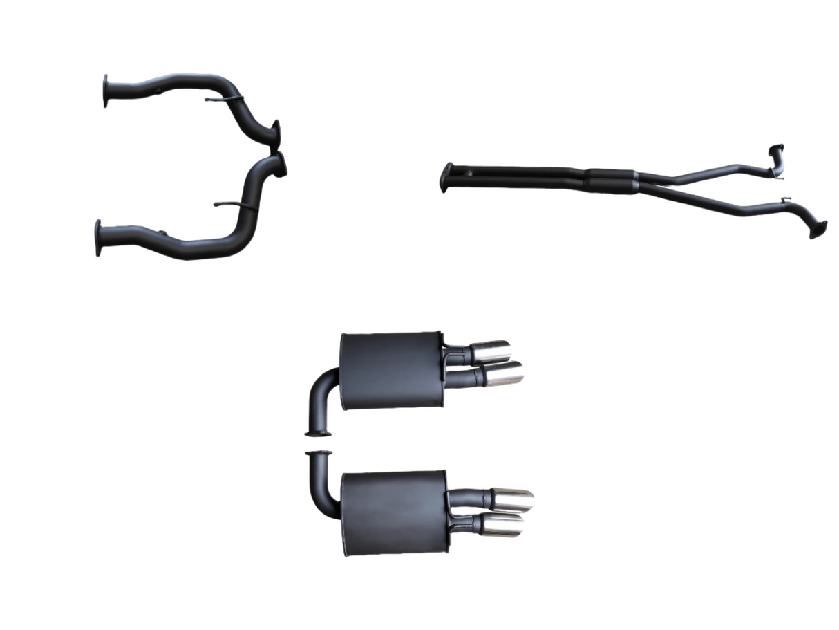 Manta | Twin 2.5″ Cat Back Exhaust with Hotdog & Muffler | Holden Commodore VE VF V8 Sedan & Wagon, HSV Clubsport GTS Tourer 2006–2017