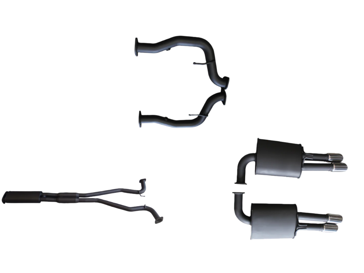 Manta | Twin 2.5″ Cat Back Exhaust System with Muffler/Muffler | Holden Statesman Caprice WM WN V8 6.0L LWB Sedan 2006–2017