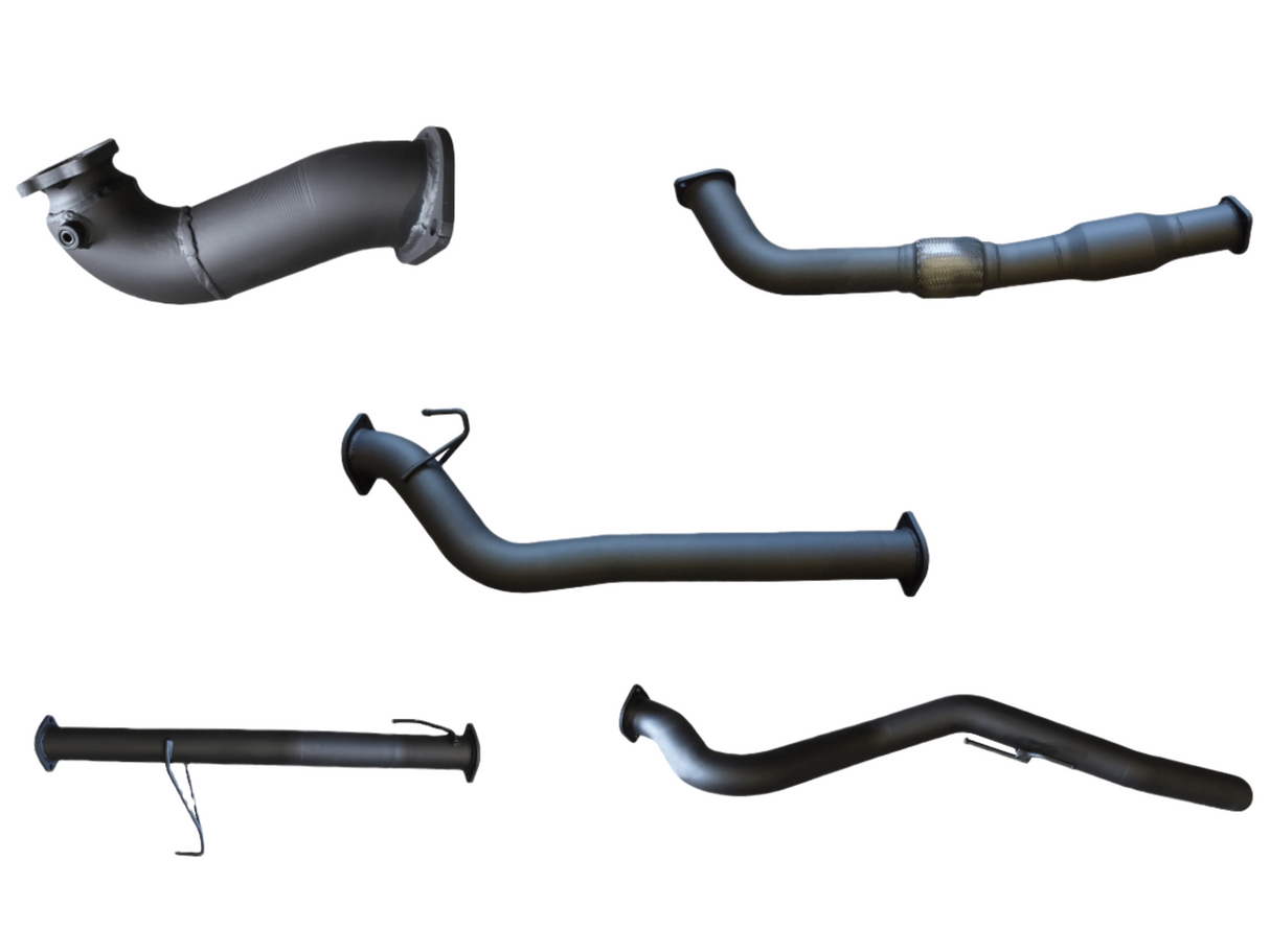Manta | 3" Turbo Back Exhaust with Cat & Without Muffler | Holden Colorado RC 3.0L LWB Cab Chassis 2008–2010