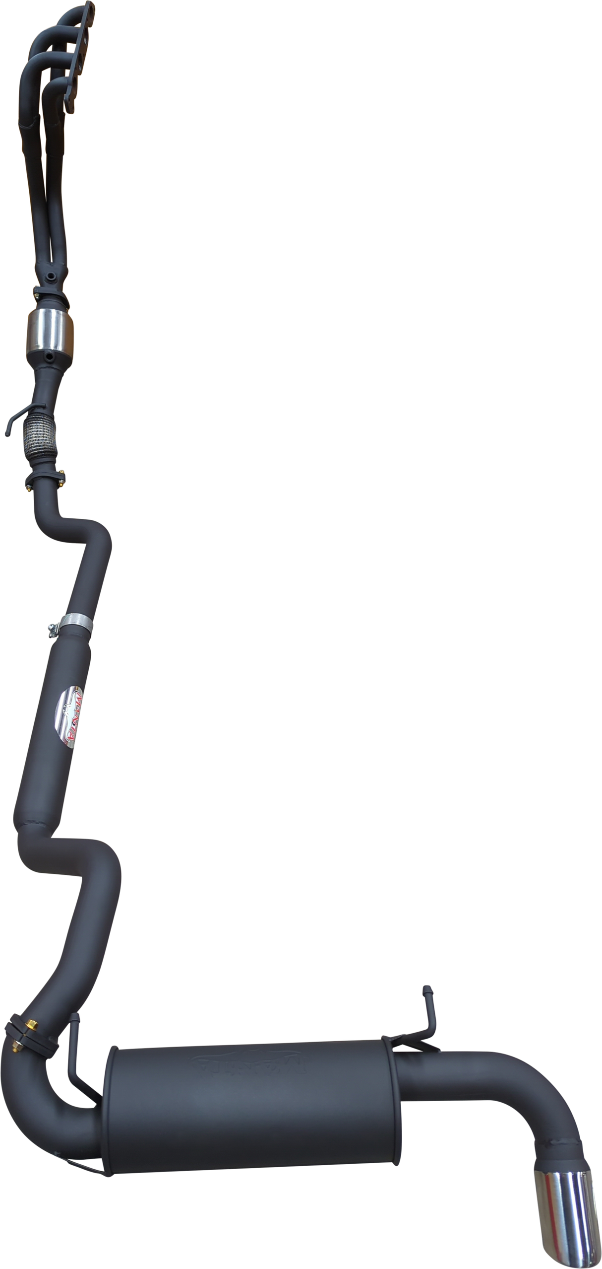 Manta | 2.5″ Full Exhaust System with Centre Hotdog & Rear Muffler | Suzuki Jimny GJ 1.5L SWB 3 Door 2018–2025