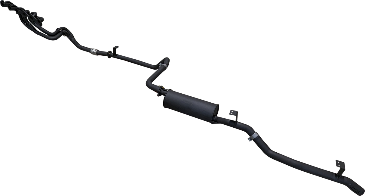Manta | 2.5″ Full Exhaust System with Extractors | Toyota Landcruiser HZJ75 & HZJ78 4.2L Diesel Ute & Troop Carrier 1990–2006