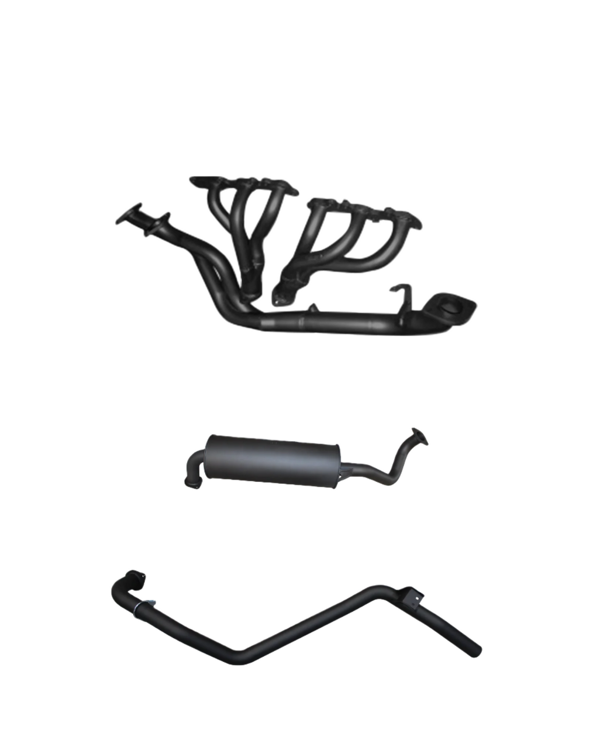 Manta - Toyota Landcruiser FZJ80 4.5L Extractors & 2.5in Full System (press bent extractors)