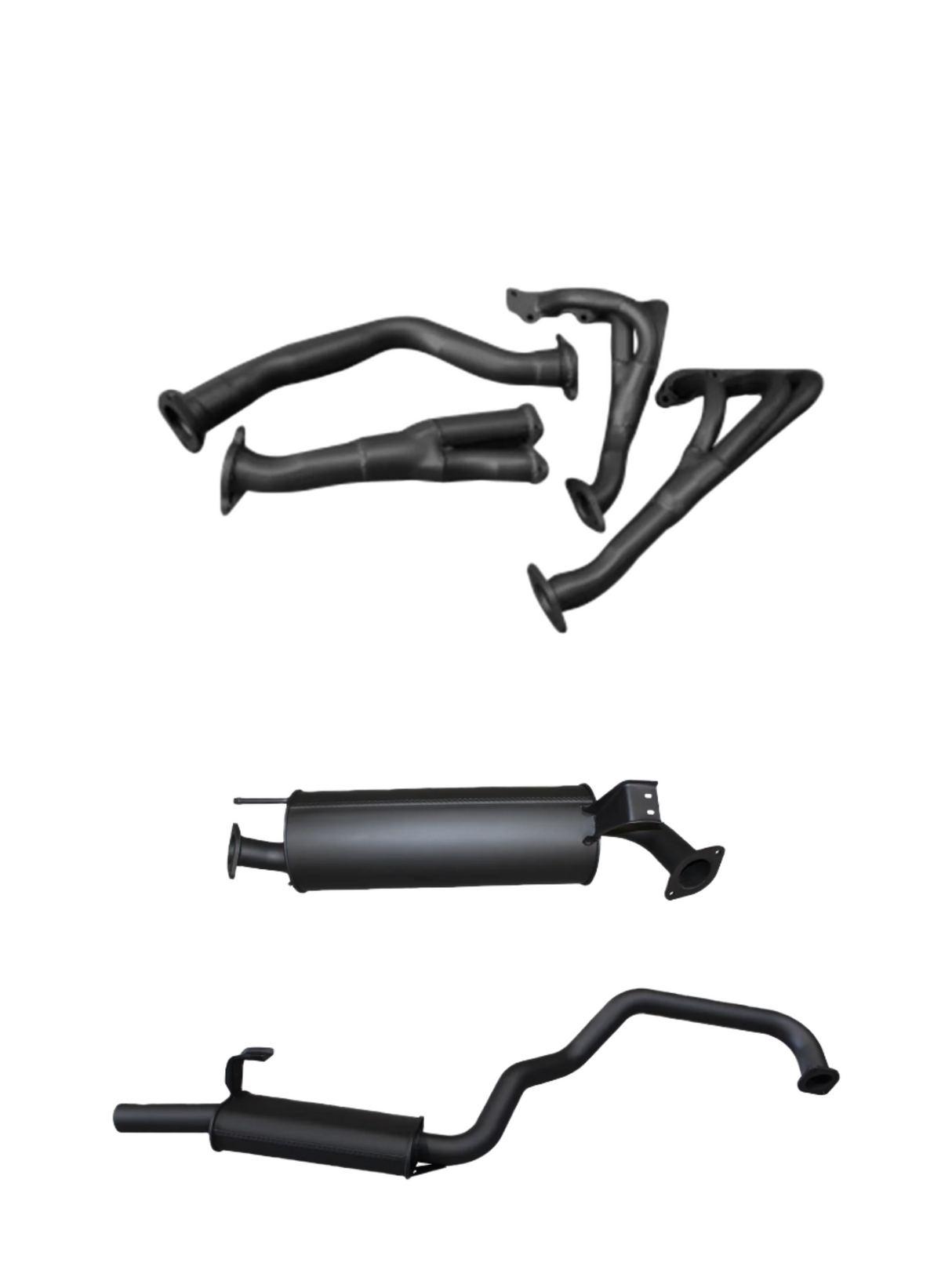 Manta | 2.5″ Full Exhaust System with Extractors & Twin Mufflers | Toyota LandCruiser FZJ105 4.5L Wagon 1998–2007