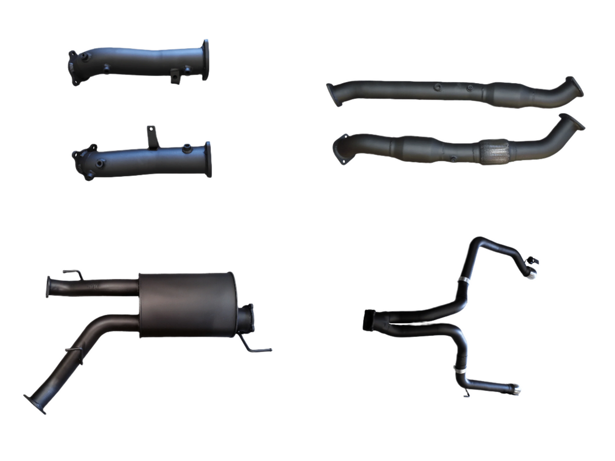 Manta | Twin 3″ Turbo Back Exhaust System with Cats & Muffler | Toyota Landcruiser VDJ200 4.5L V8 Wagon 2015–2021