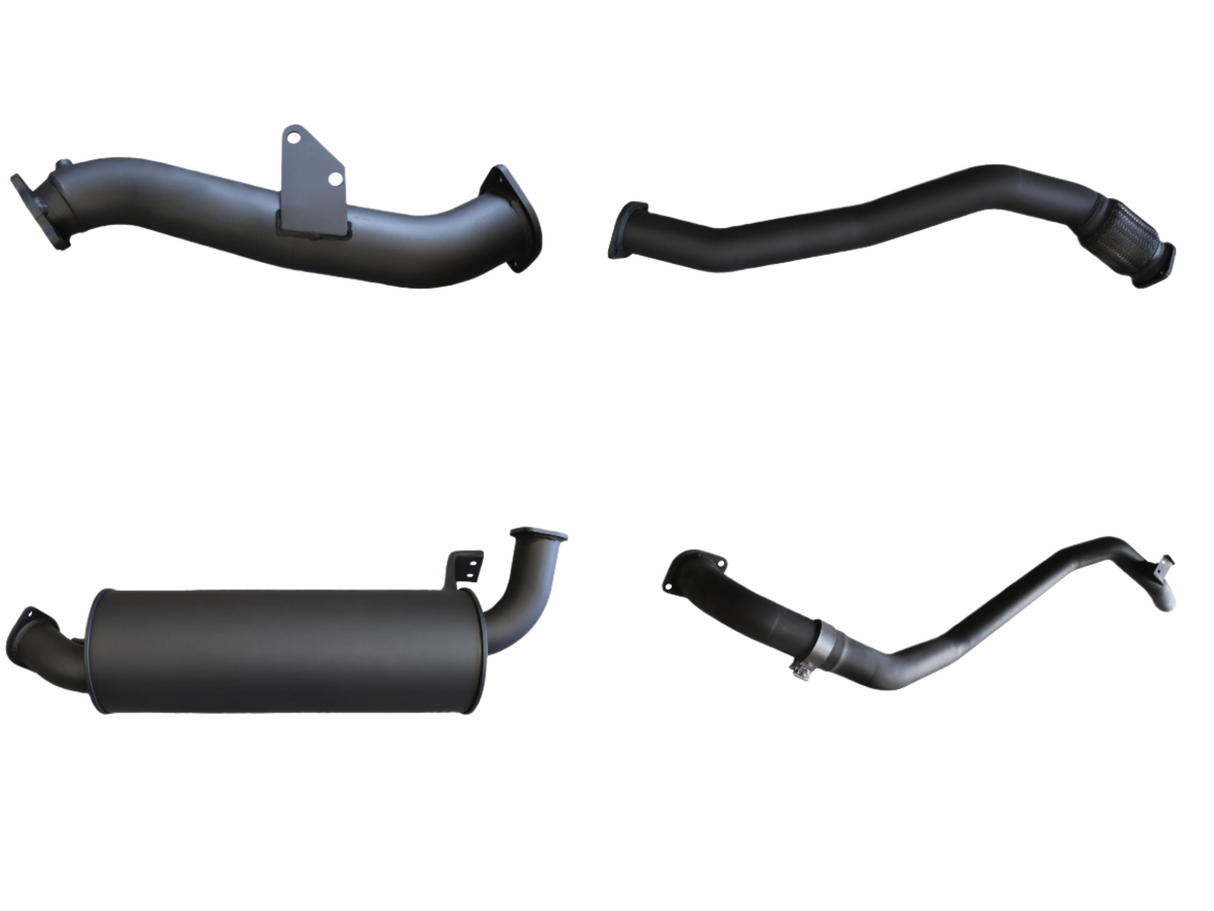 Manta | 3″ Turbo Back Exhaust System with Muffler (DTS Turbo TD05) | Toyota Landcruiser HZJ80 4.2L Diesel Wagon 1990–1997