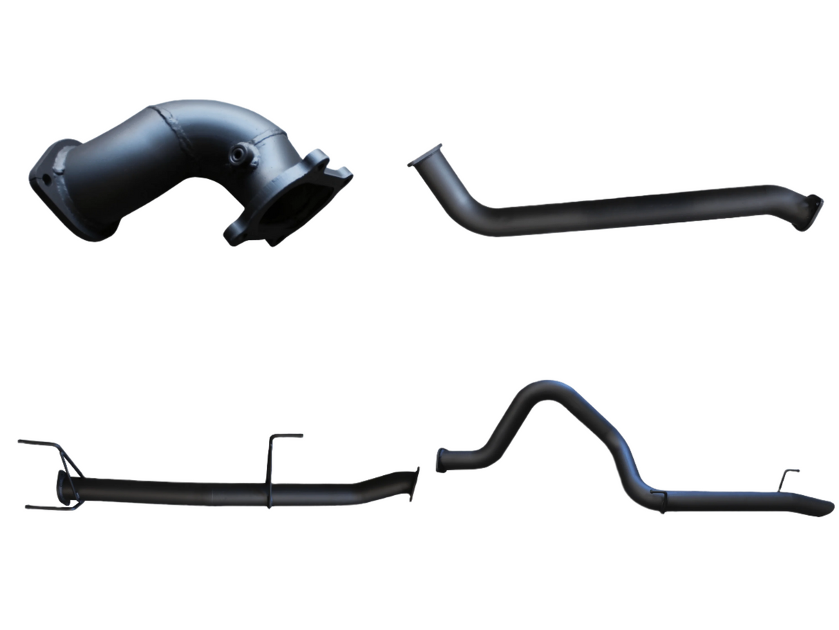 Manta | 3″ Turbo Back Exhaust No Centre Muffler With Rear Tail | Toyota LandCruiser HDJ100 4.2L Turbo Diesel Wagon 1998–2007