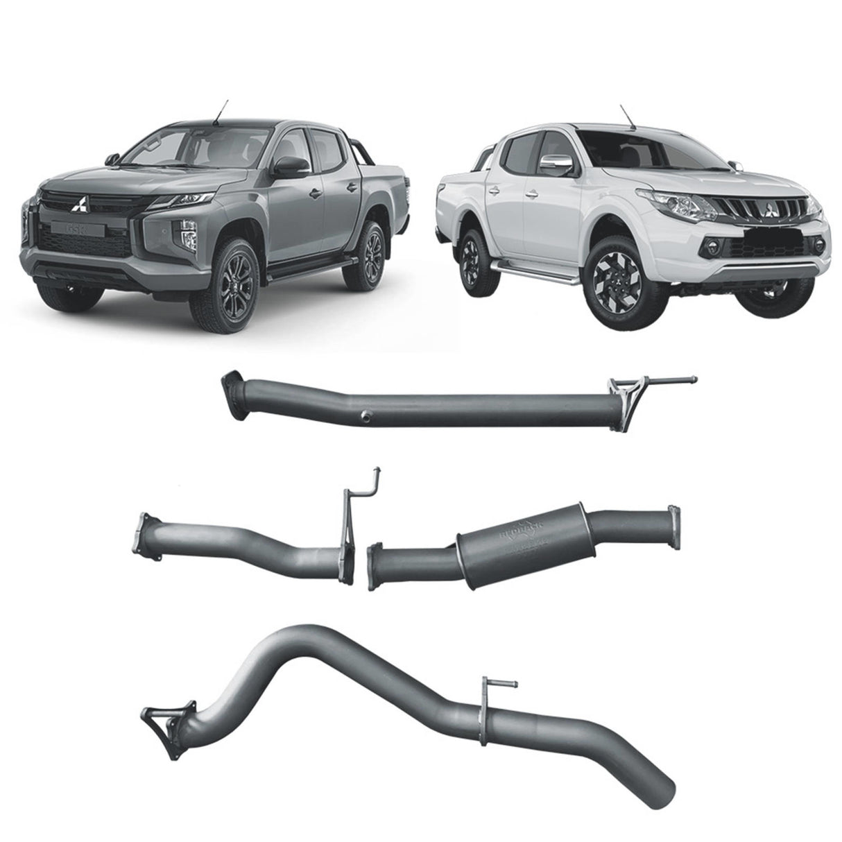 Redback Extreme Duty - Mitsubishi Triton MQ/MR (2015 - On) Performance Exhaust System