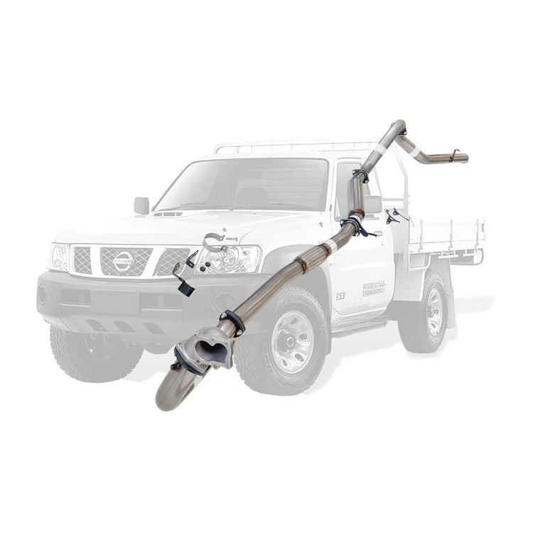 ESA | 3" Turbo Back Exhaust | Nissan Patrol Y61 GU 4.2L Ute Cast Dump 1996 - 2006
